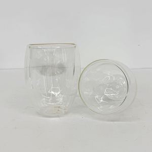 Gobelets isothermes en verre transparent pré-perforés à double paroi, type globe à neige, ronds, 8oz, 12oz, 15oz - Product Image 4