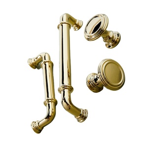 Herrajes de Lujo para Muebles de Latón Sólido con Acabado en Oro PVD para Gabinetes de Cocina, Tiradores de Cajones de Dormitorio, Baño Moderno - Product Image 2