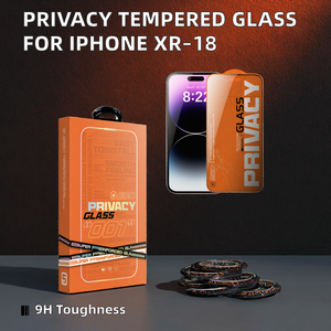 Protector de Pantalla de Privacidad Premium de Vidrio Templado 9H con Cobertura Total y Pegamento Completo, Anti-Espía y Anti-Golpes para 11-18 Pro Max XR - Product Image 2