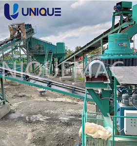UNIQUEMAC 100TPH Usine de concassage stationnaire de roches dures, ensemble complet d'usine de concassage et de criblage de pierres de rivière à vendre - Product Image 3