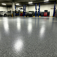 Peinture décorative liquide à base de résine époxy avec flocons de couleur pour sols, hôpitaux, garages, usines, salons – Application au pinceau ou au rouleau