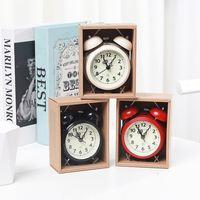 Drops hipping Shopify Lauter Retro Klingeln Wecker mit Nachtlicht Ideales Geschenk für Studenten Schlafzimmer Dekoration Stille Uhr