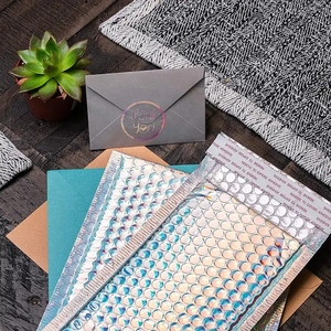 Buste Imbottite Personalizzate SZCX Creatrust con Logo, Colore Oro Rosa Metallizzato, Buste Postali con Bolle d'Aria per Spedizioni - Product Image 6