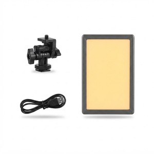 Kit d'éclairage LED portable bicolore 12W SL116 pour photographie et vlogging, lampe flash LED rechargeable SL116 - Product Image 1