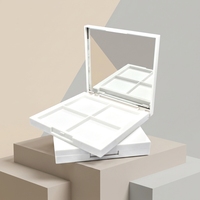 Boîte vide pour fard à paupières, étui carré pour blush et contour, conteneur de palette de cosmétiques, étui personnalisé pour palette de fard à paupières avec miroir