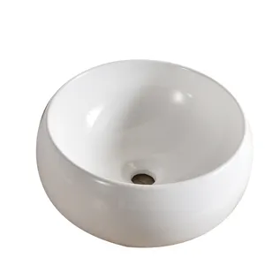 Round hotel bathroom wash basin ceramic small size washing machine