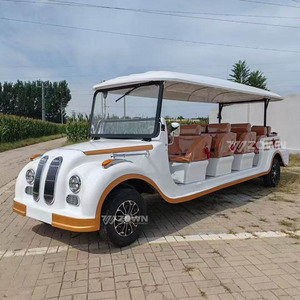 Voiture électrique classique rétro vintage 4 places, alimentée par batterie, homologuée pour la circulation routière, idéale pour les clubs, les hôtels et les attractions touristiques - Product Image 1