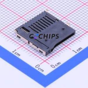TF-115 SD Card / Memory Card Connector SMD Connector Self-Return Type MicroSD Card (TF Card) Card Holder 1.8mm - Product Image 2