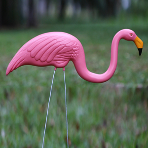 Señuelo <span class=keywords><strong>de</strong></span> Pájaro Acuático Rosa Realista con Patas Metálicas Ajustables, Adorno <span class=keywords><strong>de</strong></span> Jardín <span class=keywords><strong>de</strong></span> Plástico PE para Exteriores, Estatua <span class=keywords><strong>de</strong></span> Pájaro para Caza - Product Image 3
