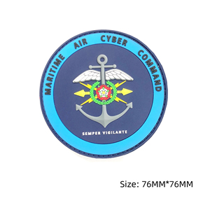 Tùy chỉnh 3D mềm PVC móc và vòng lặp chiến thuật vá, bền cao su không thấm nước biểu tượng huy hiệu cho bánh ngoài trời, vest, ba lô - Product Image 3