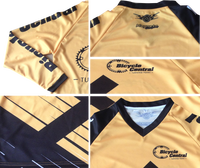 Maillot de course BMX personnalisé avec logo, grande taille, manches longues, été, 100 % polyester, respirant, séchage rapide, impression par sublimation, OEM, unisexe