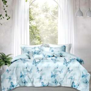 바로 출고 가능한 나비 프린트 100% 면 60수 300TC 2.5m 폭 새틴 원단 (침대 시트 세트용) - Product Image 2