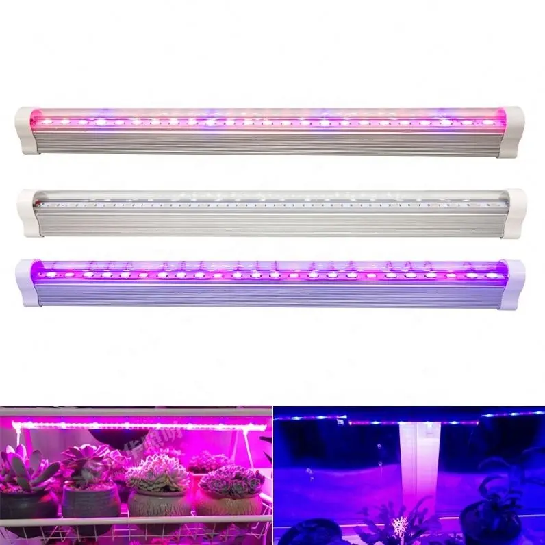 Commerciële Plant Kweek Buis Led Hydroponic Led Groeiende Lamp Full Spectrum Rood En Blauw T5 14W 18W Aluminium Oem 80 Cb Kc