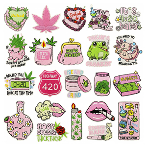 Parches Bordados Termoadhesivos sobre el Daño del Abuso de Drogas para la Salud - Product Image 1