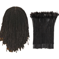 Extensions de dreadlocks en cheveux humains Originea 2 mm, 100 % faites à la main, extensions de cheveux de tressage de qualité supérieure, mèches de cheveux naturels, 4-18 pouces