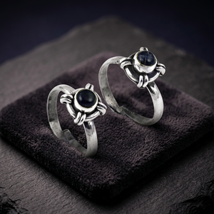 Art Palace Famous Design Amethyst Gemstone Silver Toe <b>Rings</b> 925 Sterling Silver Jewelry - Product Image 1