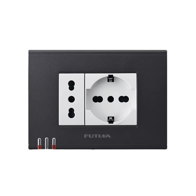 Customization Available Italian Standard Electrical Power Switch Socket