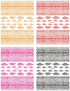 3D Snake Design adesivi per unghie le donne amano Nail Art <span class=keywords><strong>Tattoo</strong></span> Slider Gel Polish Decal decorazioni per tatuaggi temporanei - Product Image 2