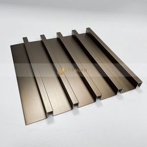 Perfil de Acero Inoxidable 304/316 con Ranura Texturizada Cóncava, Borde Elegante para Interiores de Apartamentos, Bordes de Azulejos Resistentes al Agua y Duraderos - Product Image 3