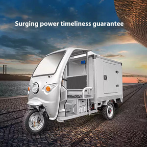 <span class=keywords><strong>Bici</strong></span> Cargo elettrica <span class=keywords><strong>a</strong></span> <span class=keywords><strong>tre</strong></span> <span class=keywords><strong>ruote</strong></span> con cabina congelata sistema di raffreddamento per la consegna del ghiaccio tutto in un triciclo più fresco - Product Image 2