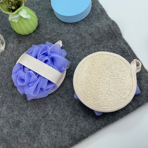 Số lượng lớn thiết kế mới Bath Scrubber hai mặt tẩy tế bào chết tự nhiên bán buôn Hữu Cơ Lưới tắm mướp tắm miếng bọt biển - Product Image 4
