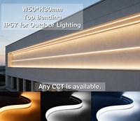 Bande LED néon flexible géante 50*30mm 48V, étanche IP67, à pliage supérieur, pour extérieur de villa et bâtiment