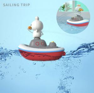 Mignon lapin pulvérisation d'eau jouet de bain enfant en bas âge temps de bain variable animal arroseur électrique pulvérisation d'eau <span class=keywords><strong>bateau</strong></span> baignoire douche jouet - Product Image 3