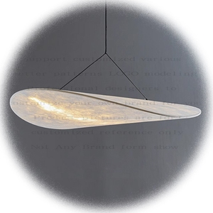 Maßgefertigte Kunst-Designer Seidenstoff Pendelleuchte Hotel Schlafzimmer LED Hängelampe Heim Nordisch Modern Minimalistischer Kronleuchter - Product Image 5