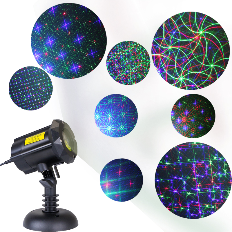 Праздничное освещение, Рождественский проектор, светильник с космическими узорами, движущиеся лазерные украшения для сада и дома