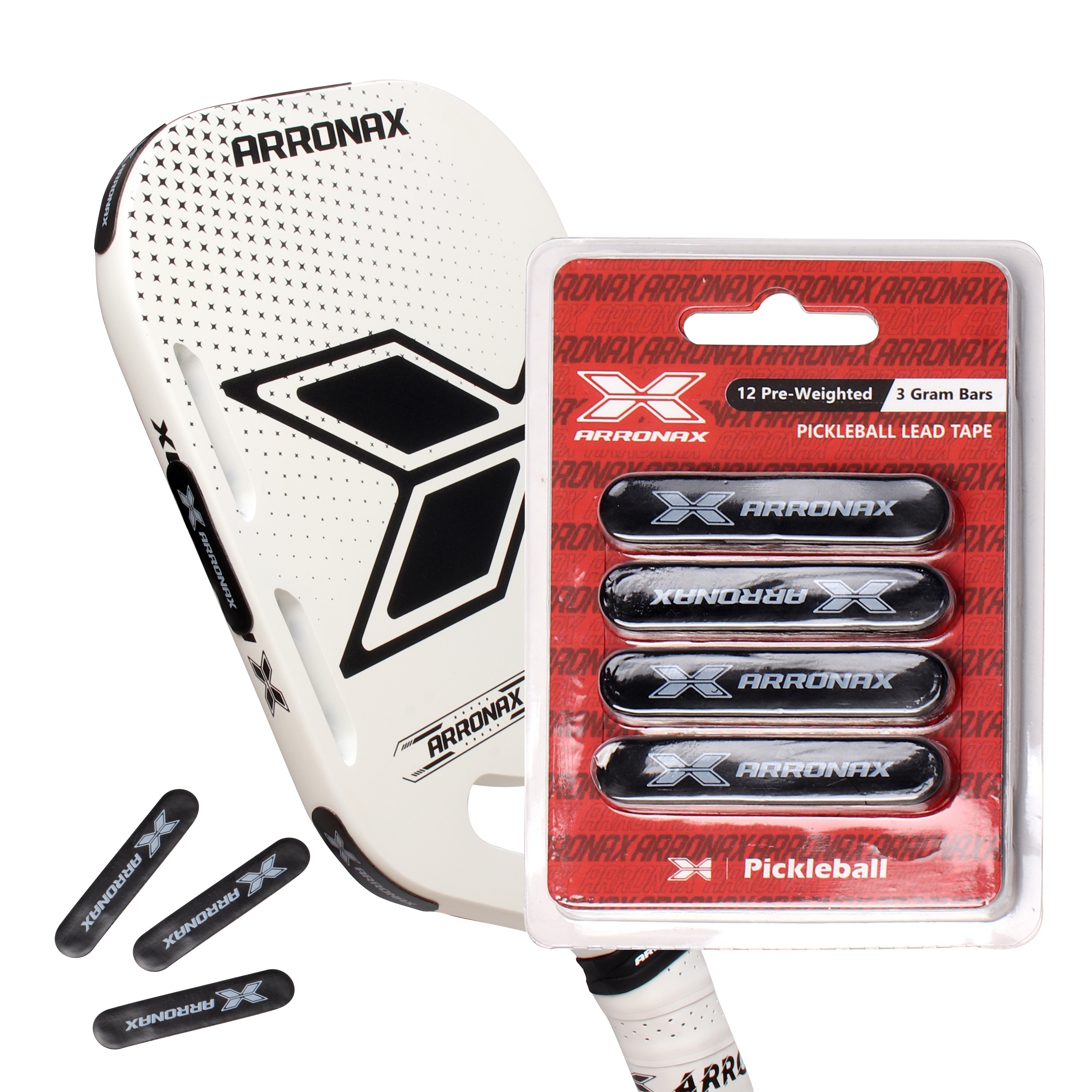 12 Bandes De Plomb Pour Raquette - Autocollantes, Pour Tennis, Pickleball, Golf, Ajustement Du Poids Et équilibre - 7