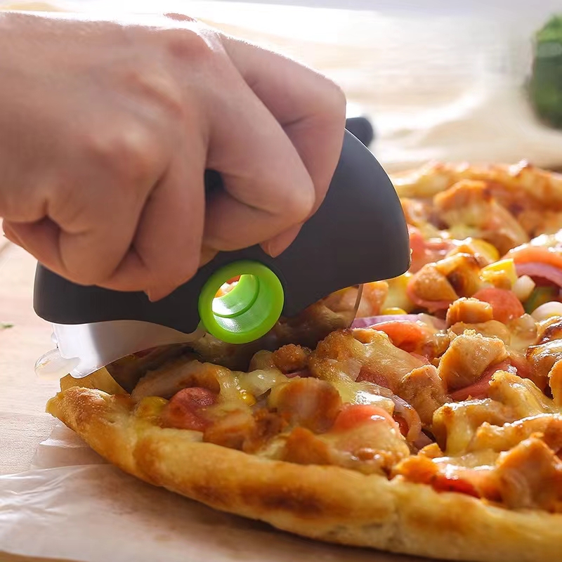 Detachable Pizza Knife Portable Stainless Steel Pizza Wheel Cutter Promotional Round Roller Pizza Cutter Tool