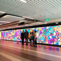 Écran LED mural intérieur P25 en forme de cube 3D, faible MOQ, pour cabine DJ, publicité cinématographique, utilisation à domicile, dans les centres commerciaux, les hôtels et les bars, construction en aluminium