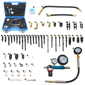 Kit de test de compression et de fuites HTL 46 pièces en acier à haute teneur en carbone, outil manuel à double jauge essence et diesel, testeur de <span class=keywords><strong>moteur</strong></span> pour HDI TDCi - Product Image 3