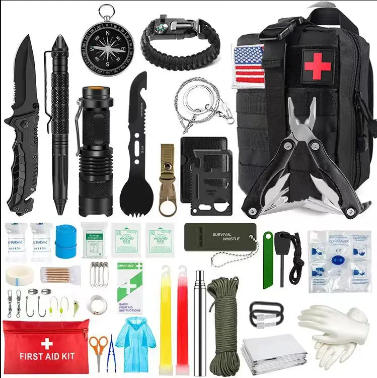 Pro Personal Tactical first aid fanny survival molle pouch kit bag emergency preparedness for hiking travellers