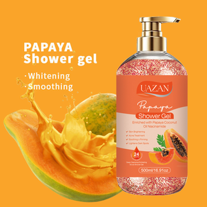 פרטי תווית נשית מדי יום לחות גוף לשטוף פפאיה אורגני הלבנה לשפשף פילינג פילינג מקלחת - Product Image 3