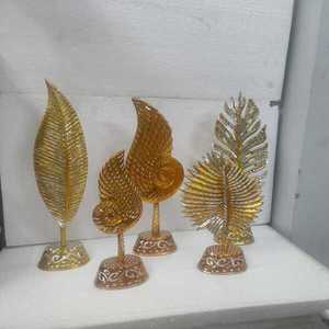 Adorno Decorativo de Metal con Hojas Doradas de Lujo para Mesa, Decoración para Sala de Estar, Dormitorio, Oficina, Hotel, Regalo de Boda - Product Image 4