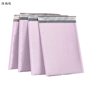 Sacs d'expédition et enveloppes personnalisés en polyéthylène rose mat écologique avec logo sur mesure, épaisseur 0,2 mm, pour emballage - Product Image 2