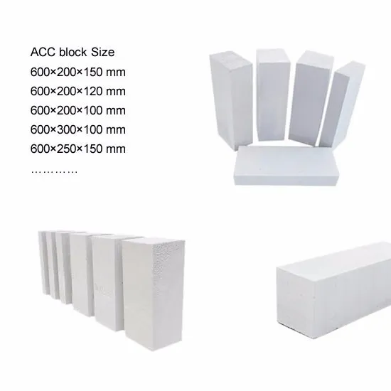 Sıcak satış prekast otoklavlanmış gaz beton hücresel hafif AAC blok fiyat