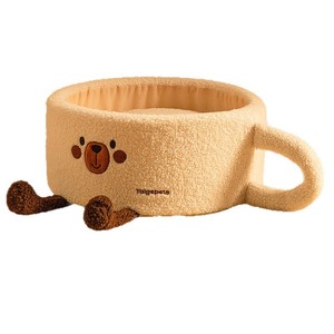 Semi-enclosed, thickened cat bed for winter warmth, suitable for all seasons, providing a sense of security for cats during - Product Image 1