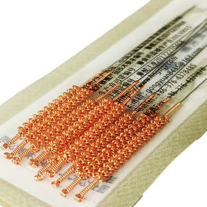 Koperen Handvat Steriele <span class=keywords><strong>Chinese</strong></span> Geneeskunde Acupunctuur Naalden Hand-Made Agujas De Acupuntura 100 Pcs Tiny Naald - Product Image 5