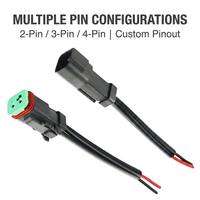 VENTE FLASH Connecteurs DT 2 Broches Étanche IP67 12V Mâle et Femelle Faisceau de Câbles Connecteur Électrique pour Barre Lumineuse LED