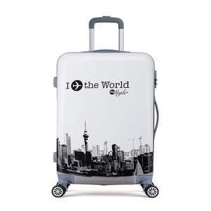 Aangepaste print ik vliegen de wereld koffer luchthaven reizen ontwerp bagage <span class=keywords><strong>trolley</strong></span> luggagecabbin bagage - Product Image 4