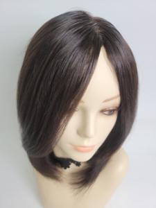 Perruque 100% cheveux humains, longueur épaule, 10 pouces, coupe bob moyenne, à clipser, légère, couleurs naturelles, compatible chimiothérapie, par WIGTS, livraison rapide - Product Image 3