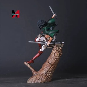 Figurine PVC de dessin animé Mikasa Ackerman Attack Titan <span class=keywords><strong>ARTFX</strong></span> Stump Levi pour garçons, statue décorative pour la maison, cadeau, objet de collection d'anime, artisanat en plastique - Product Image 3