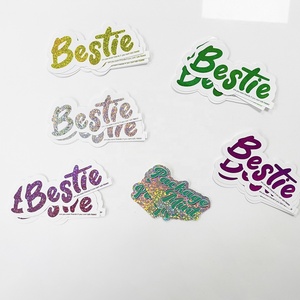 Holographic <strong>Stickers</strong> Custom Logo Die Cut Vinyl <strong>Sticker</strong> Waterproof PVC Decal <strong>Stickers</strong> with Luxury Glitter Foil <strong>Printing</strong> - Product Image 6