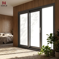 Portes coulissantes à rupture de pont thermique en aluminium, écoénergétiques, pour balcons et vérandas de villas, sur mesure, OEM, ODM, certifiées CE