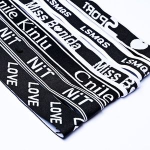 Factory Good Price Spandex/Nylon Underwear Elastic Band Soft Woven Jacquard Webbing Strap Custom Logo Elastic Band for Waistband - Product Image 1