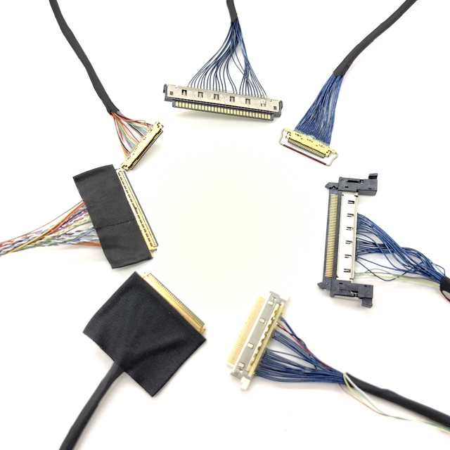 20525-020E-02 40pin 6 Bit LVDS EDP Cable 7/8/10.1/11.6/12.5/13.3/14/15.6" LCD/LED Panel Display 20453-20455 PVC PBT PTFE