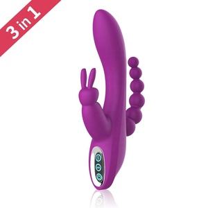 Vibrador Anal 3 <span class=keywords><strong>en</strong></span> 1 para mujer y parejas, estimulador <span class=keywords><strong>del</strong></span> clítoris con Triple curva, 12 funciones, consolador impermeable - Product Image 2