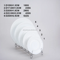 Assiettes de Présentation en Verre Écologiques en Gros, Forme Ronde 6''/7''/8''/9''/10''/12'', Couleurs Personnalisables, Assiettes Plates
